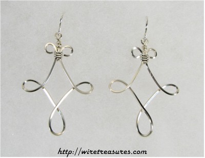 Twisted Square Earrings