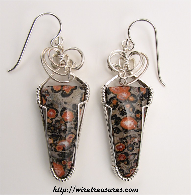 Leopardskin Jasper Earrings