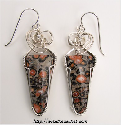 Leopardskin Jasper Earrings