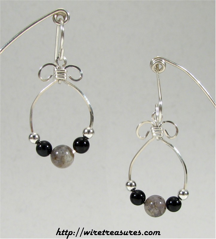 Onyx & Ocean Jasper Bead Earrings
