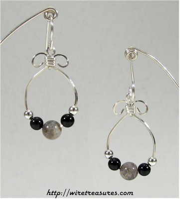 Onyx & Ocean Jasper Bead Earrings