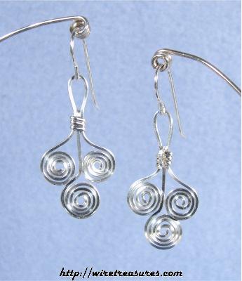 Triple-Coil Wire Earrings