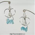 Aquamarine Chip Earrings