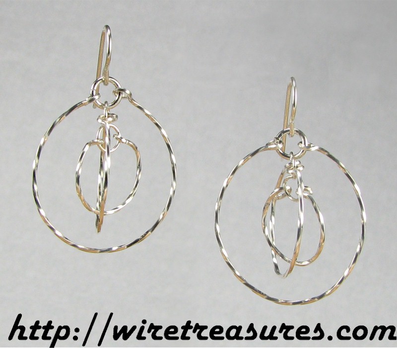 Hammered Orbit Earrings