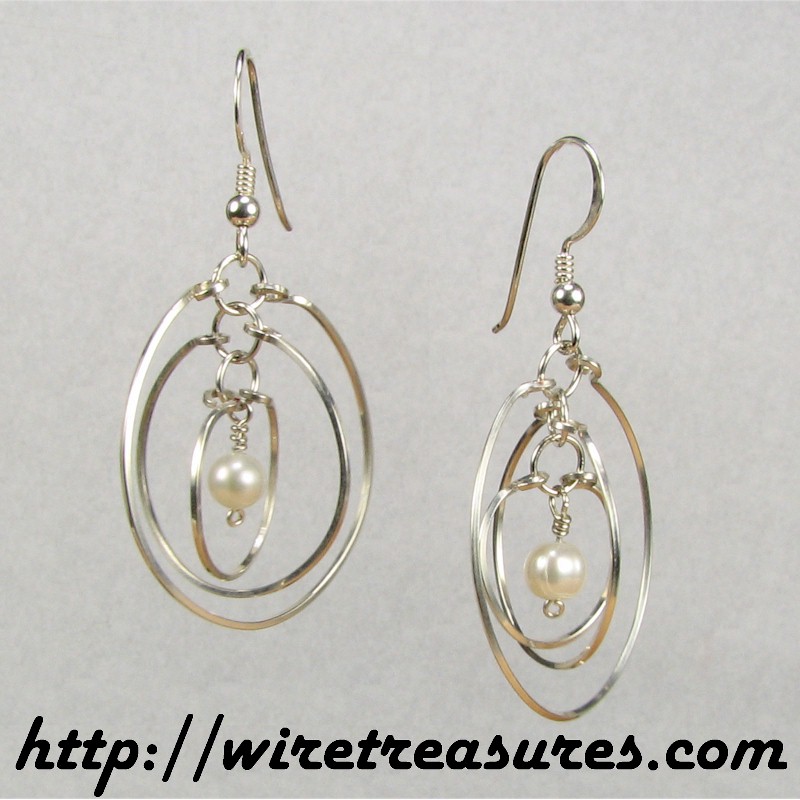 Pearls... in... Space Earrings