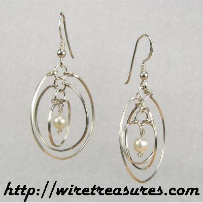 Pearls... in... Space Earrings