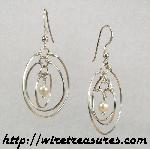 Pearls... in... Space Earrings