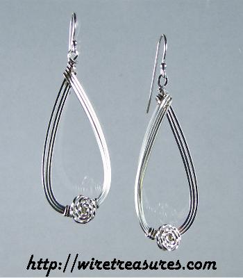 Flower-in-Loop Earrings