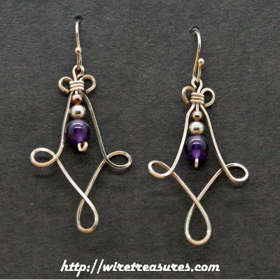 Fancy Amethyst Bead Earrings