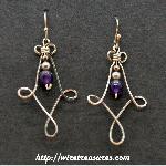Fancy Amethyst Bead Earrings