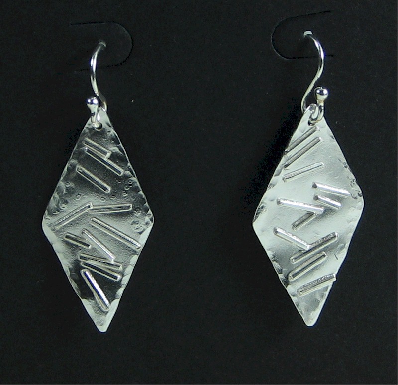 Plate Silver Earrings
