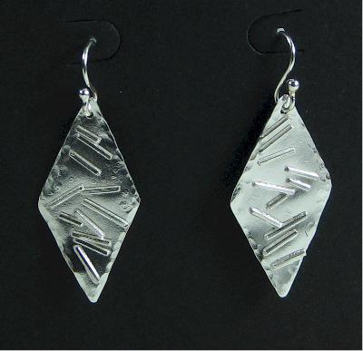 Plate Silver Earrings
