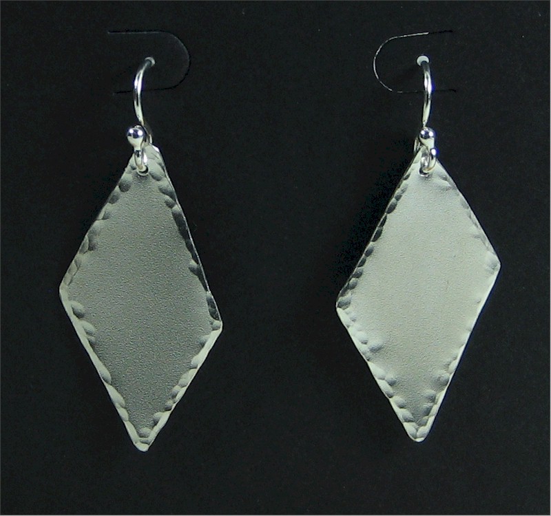 Plate Silver Earrings