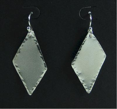 Plate Silver Earrings
