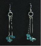 Dangly Blue Quartz Earrings