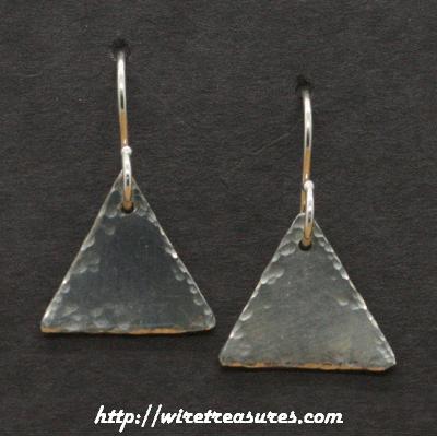 Tiny Triangle Earrings
