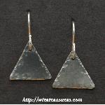 Tiny Triangle Earrings