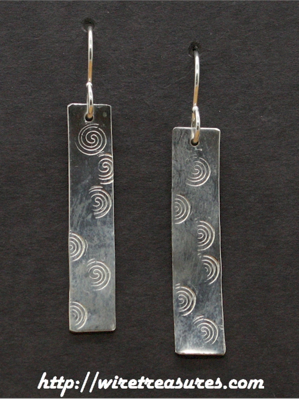 Swirly Bar Earrings