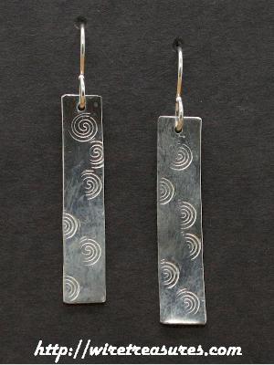Swirly Bar Earrings