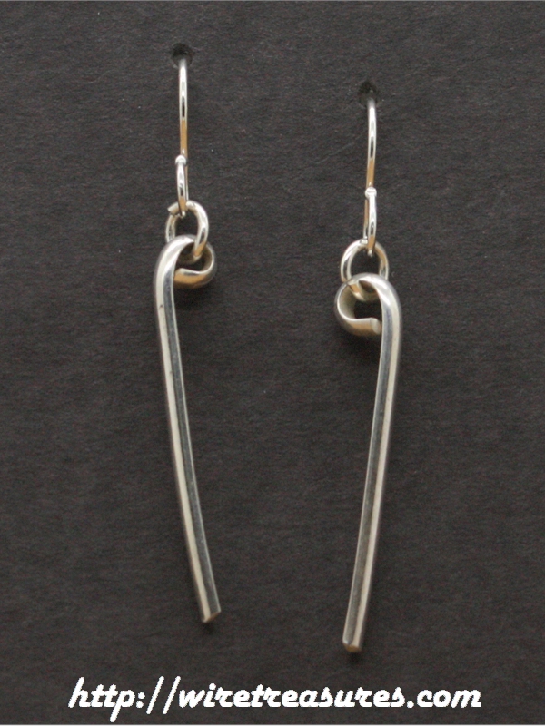 Silver Bar Earrings