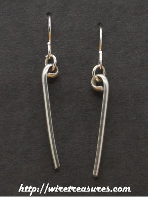Silver Bar Earrings