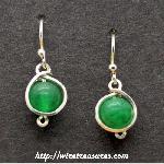Aventurine Bead Earrings