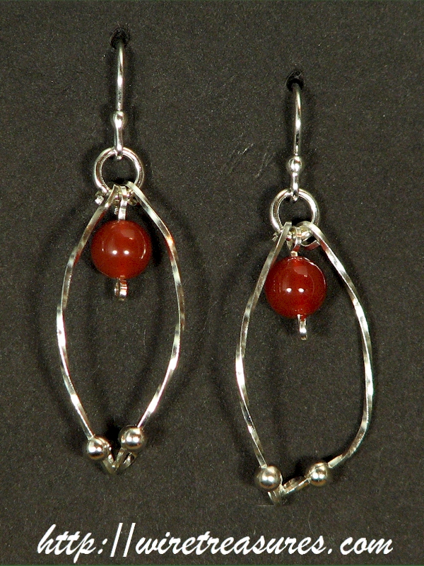 Hold-Me-Close Carnelian Bead Earrings