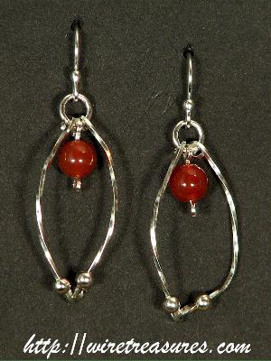 Hold-Me-Close Carnelian Bead Earrings