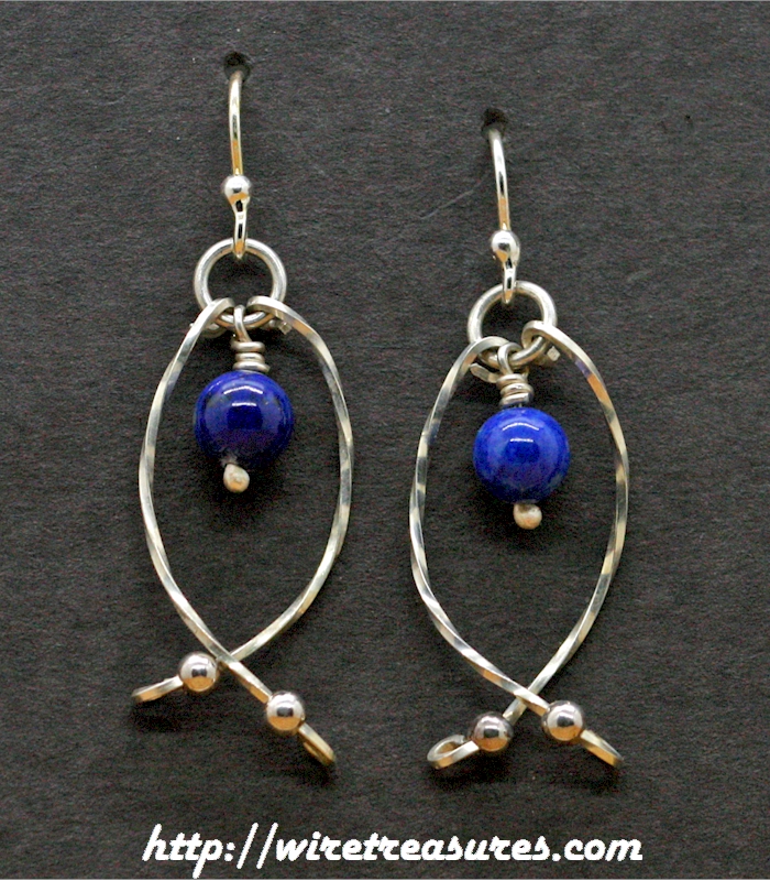 Hold-Me-Close Lapis Bead Earrings