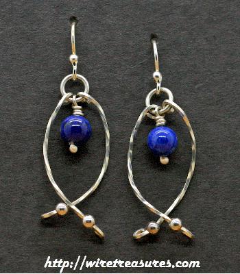 Hold-Me-Close Lapis Bead Earrings