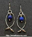 Hold-Me-Close Lapis Bead Earrings