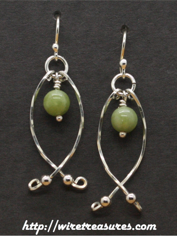 Hold-Me-Close Nephrite Jade Bead Earrings
