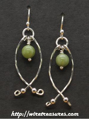 Hold-Me-Close Nephrite Jade Bead Earrings