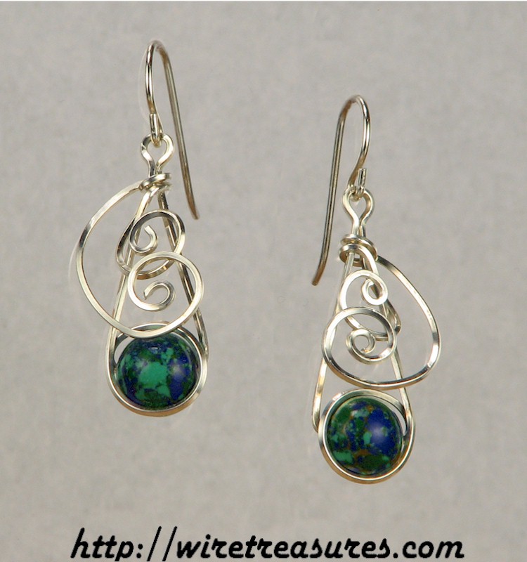 Swirly Bead Earrings