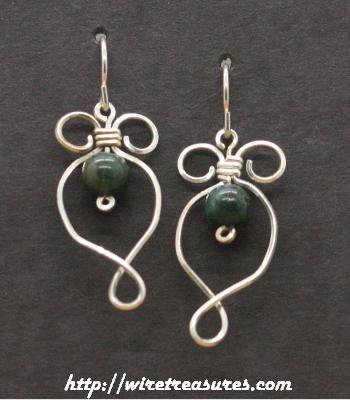 Bouquet Beaded Earrings with Brecciated Jasper beads