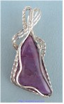 Purple Jade Agate Pendant