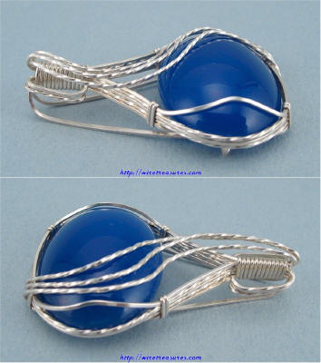 Blue Agate Pendant