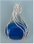 Blue Agate Pendant