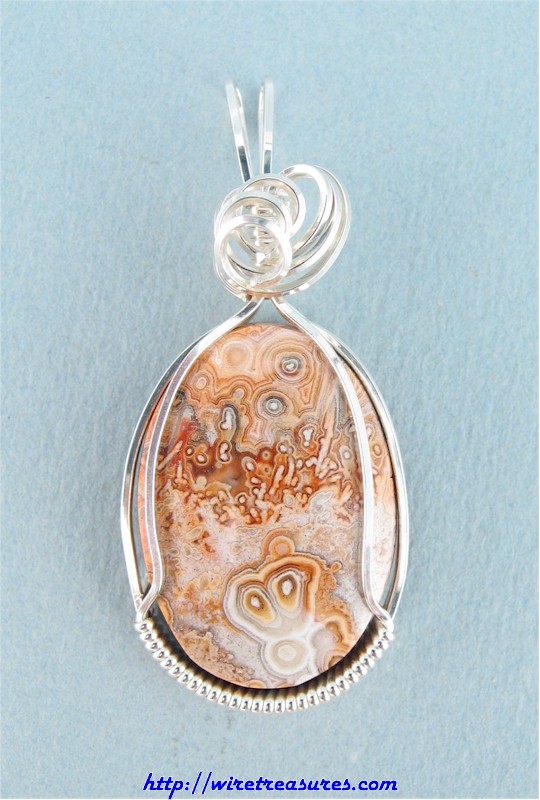 Crazy Lace Agate Pendant