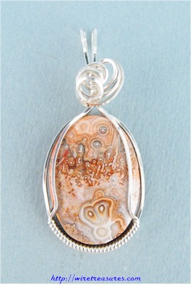 Crazy Lace Agate Pendant
