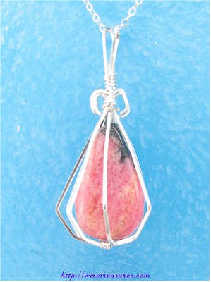 Rhodonite Nugget Pendant