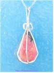 Rhodonite Nugget Pendant