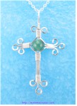Aventurine Cross Pendant