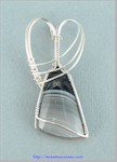 Black Lace Agate Pendant