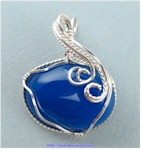 Blue Agate Pendant