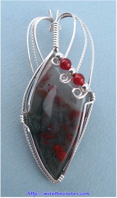 Swazi Bloodstone Pendant