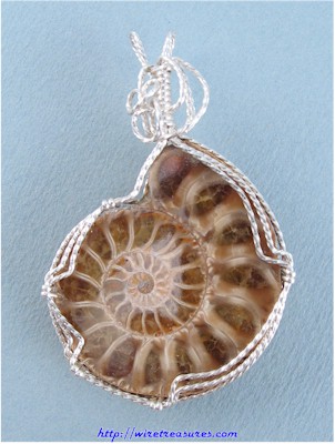 Ammonite Fossil Pendant