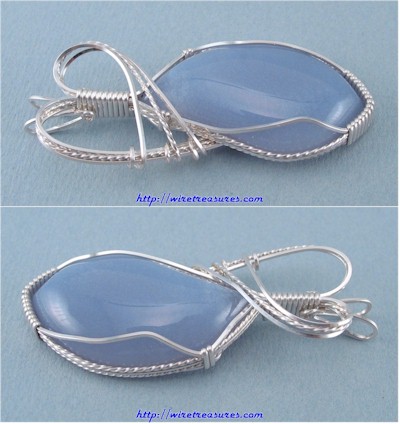 Blue Chalcedony Pendant