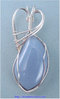 Blue Chalcedony Pendant