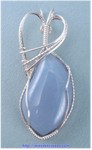 Blue Chalcedony Pendant